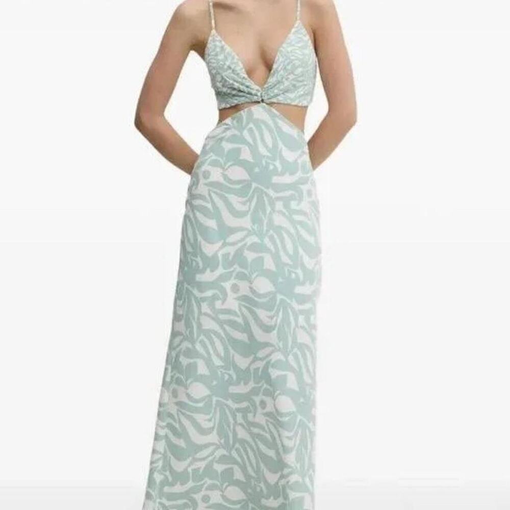 A&F Julia Slip Cutout Maxi Dress